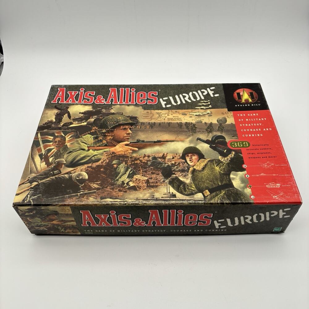 Axis & Allies EUROPE Board Game - Avalon Hill 1999 New In Open Box. Unplayed.